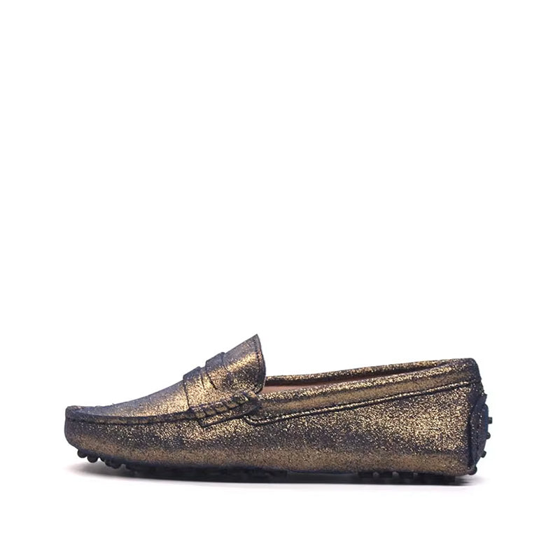 Mocassin brillant femme on sale