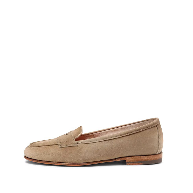 Mocassin Nubuck Femme - Beige